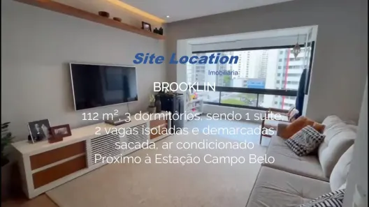 Apartamento com 3 Quartos à venda, 112m² no Brooklin Paulista, São Paulo