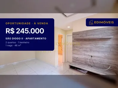 Apartamento com 2 Quartos à venda, 46m² no São Diogo II, Serra