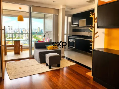 Apartamento com 1 Quarto para alugar, 45m² no Brooklin Paulista, São Paulo
