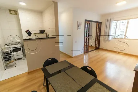 Flat com 1 Quarto para alugar, 42m² no Indianópolis, São Paulo