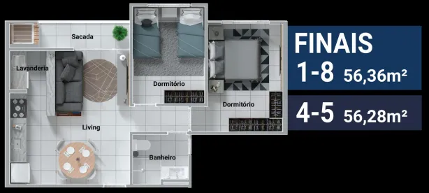Apartamento com 2 Quartos à venda, 56m² no São Cristovão, Barra Velha