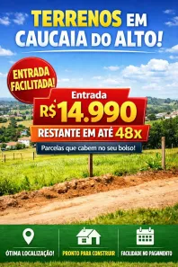 Lote/Terreno à venda, 500m² no Centro (Caucaia do Alto), Cotia