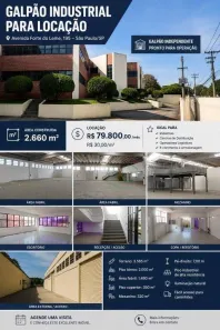 Galpão/Depósito/Armazém para alugar, 2660m² no Parque São Lourenço, São Paulo
