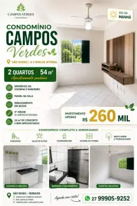 Apartamento com 2 Quartos à venda, 54m² no Jardim Limoeiro, Serra
