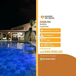 Casa com 3 Quartos à venda, 500m² no Barra, Fortim