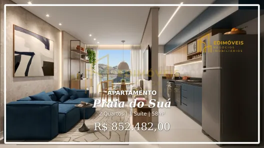Apartamento com 2 Quartos à venda, 58m² no Praia do Suá, Vitória