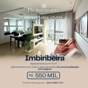 Apartamento com 2 Quartos à venda, 72m² no Imbiribeira, Recife