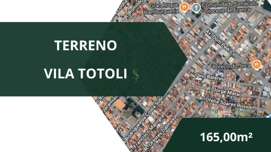 Lote/Terreno à venda, 165m² no Prolongamento Jardim Doutor Antônio Petráglia, Franca