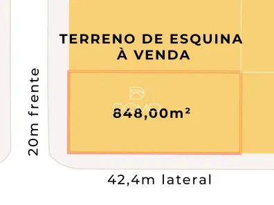 Lote/Terreno à venda, 848m² no Centro, Cascavel