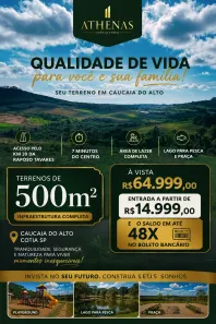 Lote/Terreno à venda, 500m² no dos Pereiras (Caucaia do Alto), Cotia