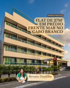 Flat com 1 Quarto à venda, 27m² no Cabo Branco, João Pessoa