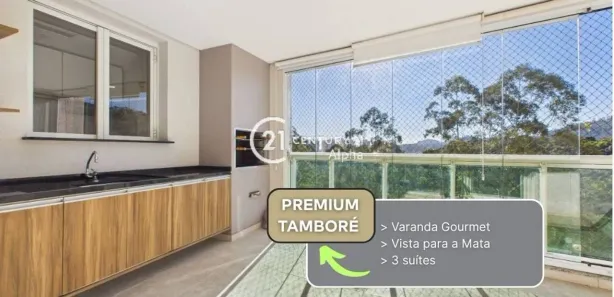 Apartamento com 3 Quartos para alugar, 156m² no Tamboré, Santana de Parnaíba