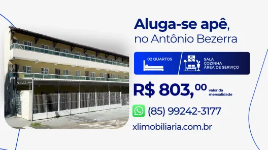 Apartamento com 2 Quartos para alugar, 48m² no Antônio Bezerra, Fortaleza