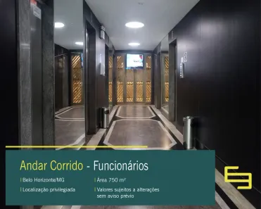Sala Comercial para alugar, 750m² no Funcionários, Belo Horizonte