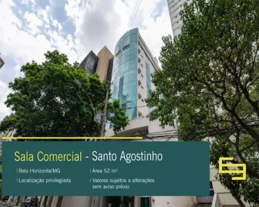 Sala Comercial à venda, 52m² no Santo Agostinho, Belo Horizonte