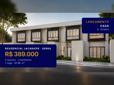 Casa com 2 Quartos à venda, 67m² no Residencial Jacaraípe, Serra