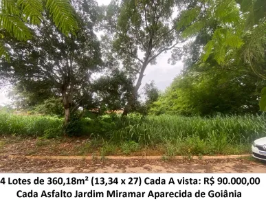 Lote/Terreno à venda, 360m² no Jardim Miramar, Aparecida de Goiânia