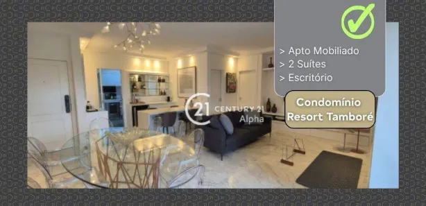 Apartamento com 2 Quartos para alugar, 113m² no Tamboré, Santana de Parnaíba