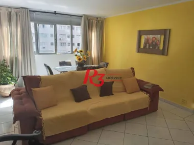 Apartamento com 2 Quartos para alugar, 107m² no Gonzaga, Santos