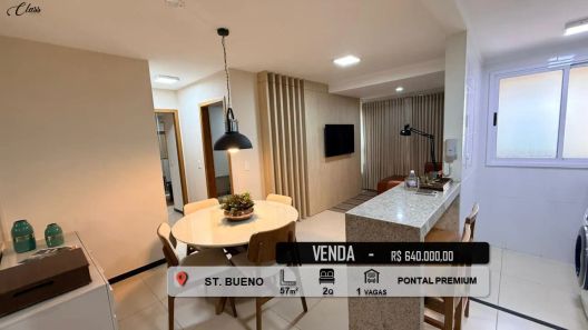 Apartamento com 2 Quartos à venda, 57m² no Setor Bueno, Goiânia