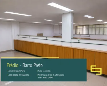 Prédio Comercial para alugar, 2768m² no Barro Preto, Belo Horizonte