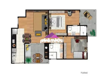 Apartamento com 2 Quartos à venda, 75m² no Parque Residencial Aquarius, São José dos Campos