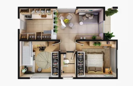 Casa de Condomínio com 2 Quartos à venda, 45m² no Planalto, Manaus