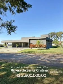 Casa de Condomínio com 4 Quartos à venda, 1600m² no Riviera de Santa Cristina I, Arandu