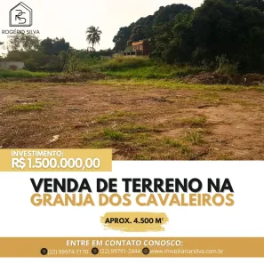 Lote/Terreno à venda, 4500m² no Novo Cavaleiro, Macaé