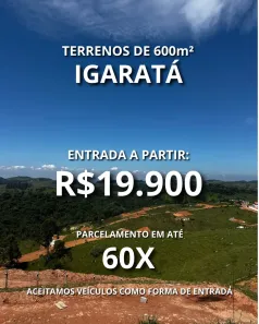 Lote/Terreno à venda, 600m² no Centro, Igaratá