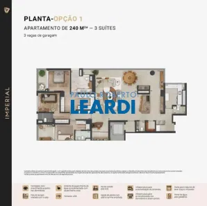 Apartamento com 3 Quartos à venda, 240m² no Cidade Jardim, São Paulo