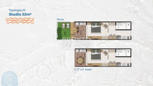 Flat com 1 Quarto à venda, 32m² no , Tamandaré