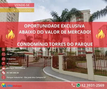 Apartamento com 3 Quartos à venda, 80m² no Conjunto Residencial Trinta e Um de Março, São José dos Campos