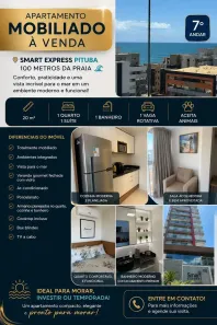 Apartamento com 1 Quarto à venda, 20m² no Amaralina, Salvador
