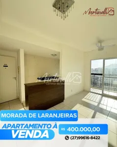 Apartamento com 2 Quartos à venda, 55m² no Morada de Laranjeiras, Serra