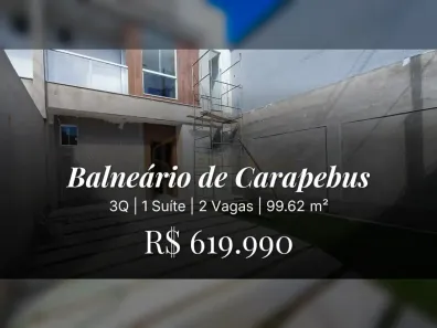 Casa com 3 Quartos à venda, 99m² no Balneário de Carapebus, Serra