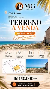 Lote/Terreno à venda, 330m² no Centro, Tibau