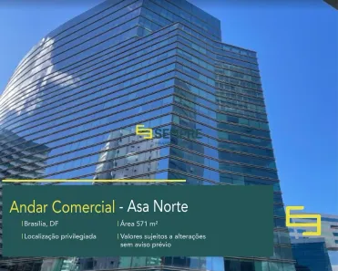 Imóvel Comercial para alugar, 571m² no Asa Norte, Brasília