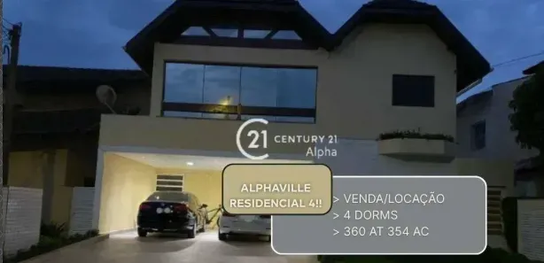 Casa de Condomínio com 4 Quartos à venda, 350m² no Alphaville, Santana de Parnaíba