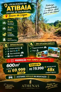 Lote/Terreno à venda, 600m² no Centro, Atibaia