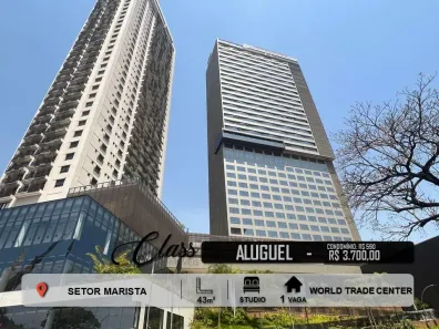 Apartamento com 1 Quarto para alugar, 43m² no Setor Marista, Goiânia