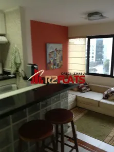 Flat com 1 Quarto para alugar, 47m² no Cidade Monções, São Paulo