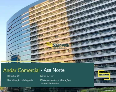 Imóvel Comercial para alugar, 571m² no Asa Norte, Brasília