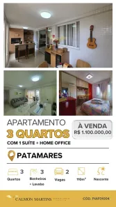 Apartamento com 3 Quartos à venda, 110m² no Patamares, Salvador