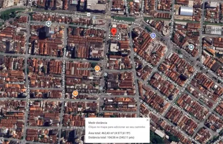 Imóvel Comercial com 1 Quarto para alugar, 467m² no Boqueirão, Santos