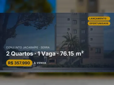 Apartamento com 2 Quartos à venda, 76m² no Conjunto Jacaraípe, Serra