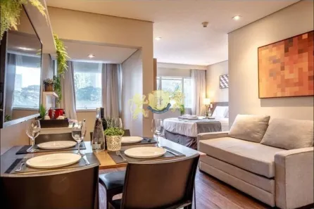 Flat com 1 Quarto à venda, 35m² no Cidade Monções, São Paulo