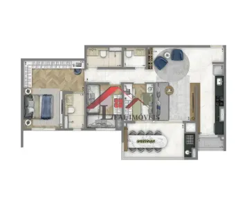 Apartamento com 3 Quartos à venda, 90m² no Jardim, Santo André