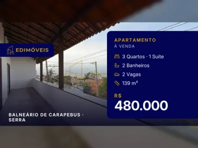 Apartamento com 3 Quartos à venda, 139m² no Balneário de Carapebus, Serra