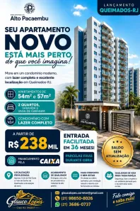 Apartamento com 2 Quartos à venda, 57m² no Queimados, Queimados